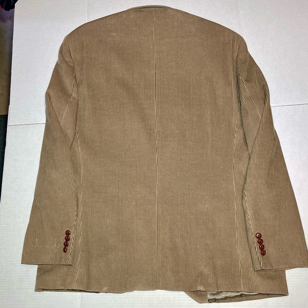 Lauren Ralph Lauren Blazer Size 44L Brown Corduroy 100% Cotton Jacket - Picture 7 of 11